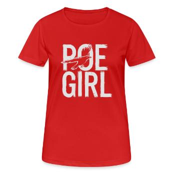 Style gothique littéraire - T-shirt respirant Femme - rouge - Devant - AI Model Female 172 dark (172cm)