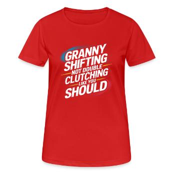 Parfait pour les fans de technologie automobile à l’ancienne - T-shirt respirant Femme - rouge - Devant - AI Model Female 172 dark (172cm)