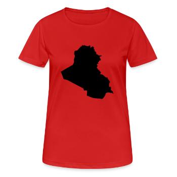 irak - Frauen T-Shirt atmungsaktiv - Rot - Vorne - AI Model Female 172 dark (172cm)