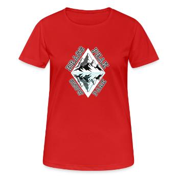 Brass Peak - Women's Breathable T-Shirt - red - Front - AI Model Female 172 dark (172cm)
