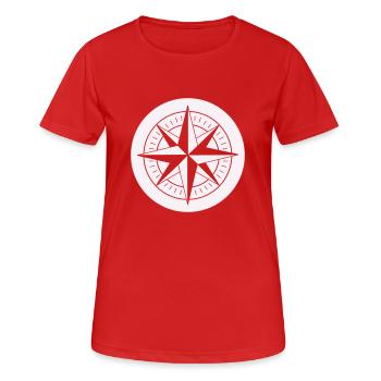 Compass - Women's Breathable T-Shirt - red - Front - AI Model Female 172 dark (172cm)
