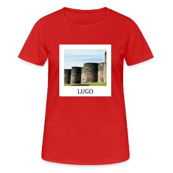 Lugo Galicia - Women's Breathable T-Shirt - red - Front - AI Model Female 172 dark (172cm)