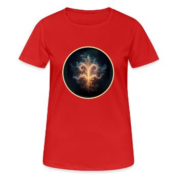 In symbol - Women's Breathable T-Shirt - red - Front - AI Model Female 172 dark (172cm)