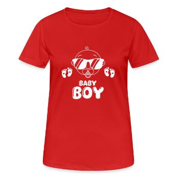 bébé - T-shirt respirant Femme - rouge - Devant - AI Model Female 172 dark (172cm)
