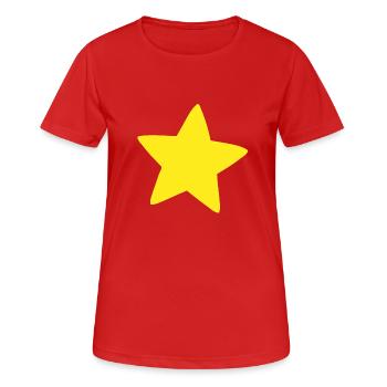 Steven Universe Star - Frauen T-Shirt atmungsaktiv - Rot - Vorne - AI Model Female 172 dark (172cm)