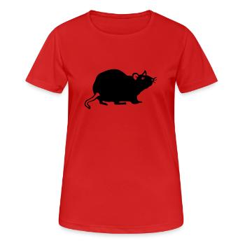 rat rat rata ratto 811 - Frauen T-Shirt atmungsaktiv - Rot - Vorne - AI Model Female 172 dark (172cm)