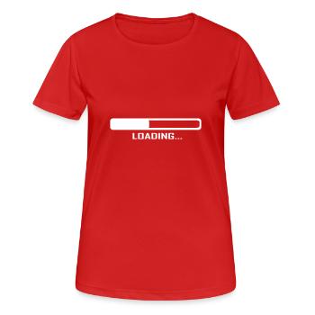Loading Bar - Computer - Women's Breathable T-Shirt - red - Front - AI Model Female 172 dark (172cm)