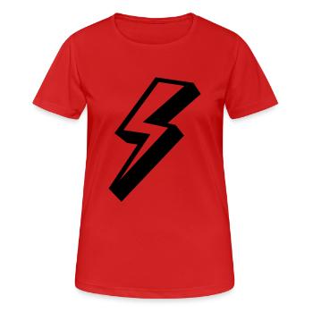 ciel foudre de tonnerre - T-shirt respirant Femme - rouge - Devant - AI Model Female 172 dark (172cm)