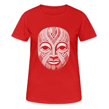Masque - T-shirt respirant Femme - rouge - Devant - AI Model Female 172 dark (172cm)