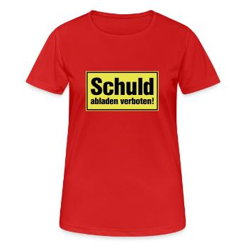 Debunking banned - Gift for innocents - Women's Breathable T-Shirt - red - Front - AI Model Female 172 dark (172cm)