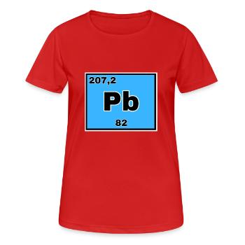 Plumbum - Frauen T-Shirt atmungsaktiv - Rot - Vorne - AI Model Female 172 dark (172cm)
