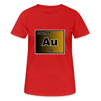 Or - T-shirt respirant Femme - rouge - Devant - AI Model Female 172 dark (172cm)