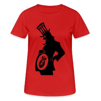 impérialisme - T-shirt respirant Femme - rouge - Devant - AI Model Female 172 dark (172cm)