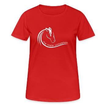 The Horse Whisperer, horse whisperer - Women's Breathable T-Shirt - red - Front - AI Model Female 172 dark (172cm)