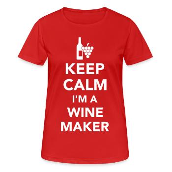 Winzer - Frauen T-Shirt atmungsaktiv - Rot - Vorne - AI Model Female 172 dark (172cm)