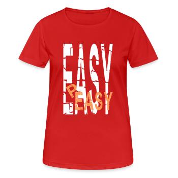 easy-peasy - Women's Breathable T-Shirt - red - Front - AI Model Female 172 dark (172cm)
