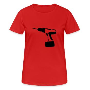 tool - Women's Breathable T-Shirt - red - Front - AI Model Female 172 dark (172cm)