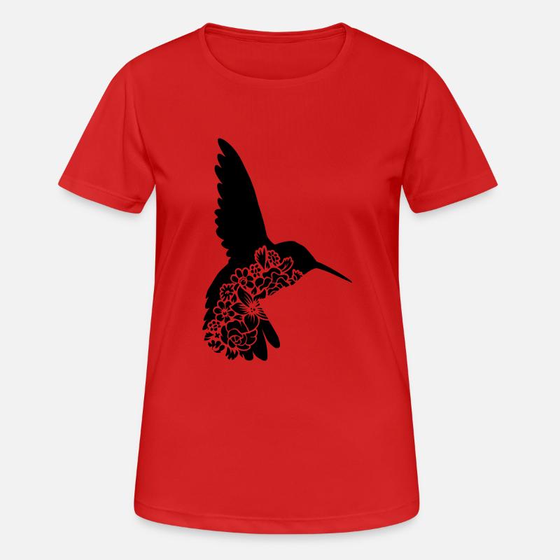 Mandala Hummingbird - Women's Breathable T-Shirt - red