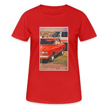 Redneck Car - Frauen T-Shirt atmungsaktiv - Rot - Vorne - AI Model Female 172 dark (172cm)