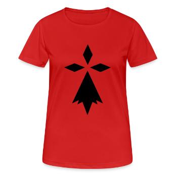 hermine bretonnen symbol embleme region - Frauen T-Shirt atmungsaktiv - Rot - Vorne - AI Model Female 172 dark (172cm)