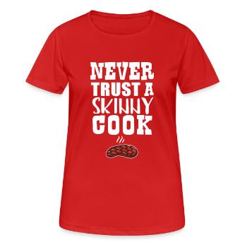 Funny cook gourmets present Christmas - Women's Breathable T-Shirt - red - Front - AI Model Female 172 dark (172cm)