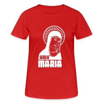 Holy Mary - Women's Breathable T-Shirt - red - Front - AI Model Female 172 dark (172cm)