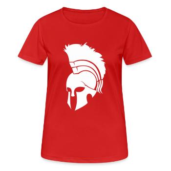 sparta helm - Frauen T-Shirt atmungsaktiv - Rot - Vorne - AI Model Female 172 dark (172cm)