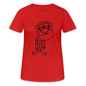drôle mince mal agacé en colère en colère Schlec - T-shirt respirant Femme - rouge - Devant - AI Model Female 172 dark (172cm)