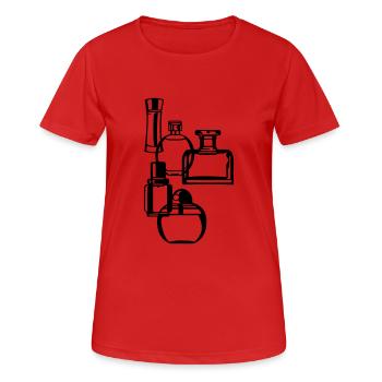 Parfums - T-shirt respirant Femme - rouge - Devant - AI Model Female 172 dark (172cm)