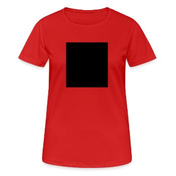 Rectangle black vector - Women's Breathable T-Shirt - red - Front - AI Model Female 172 dark (172cm)
