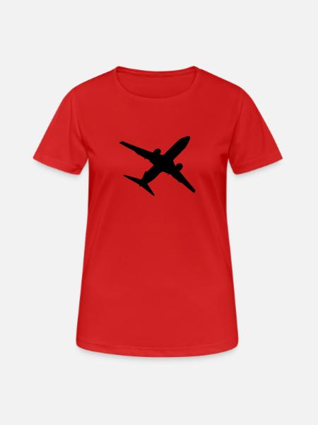 Airplane, aeroplane - Women's Breathable T-Shirt - red