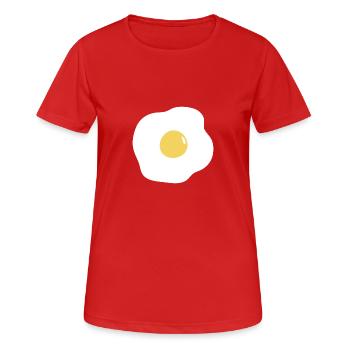oeuf - T-shirt respirant Femme - rouge - Devant - AI Model Female 172 dark (172cm)