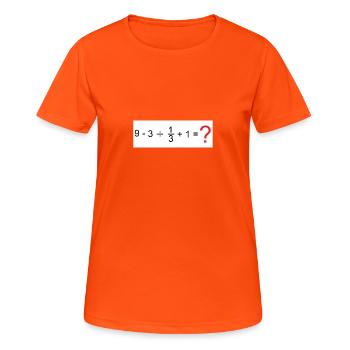 Mathematik - Frauen T-Shirt atmungsaktiv - Neonorange - Vorne - AI Model Female 172 dark (172cm)