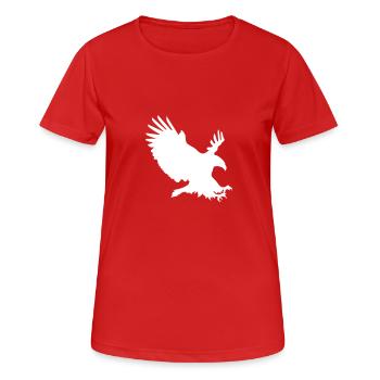 Aigle en vol - T-shirt respirant Femme - rouge - Devant - AI Model Female 172 dark (172cm)