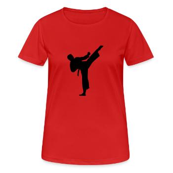 Karate - Women's Breathable T-Shirt - red - Front - AI Model Female 172 dark (172cm)