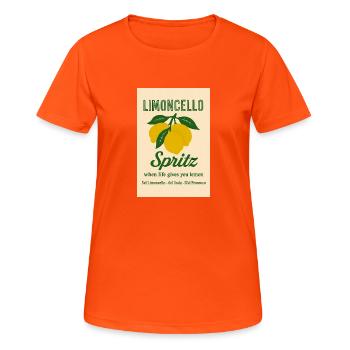 Limoncello Spritz - Frauen T-Shirt atmungsaktiv - Neonorange - Vorne - AI Model Female 172 dark (172cm)
