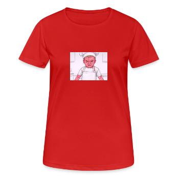 IMG 1343 - Women's Breathable T-Shirt - red - Front - AI Model Female 172 dark (172cm)