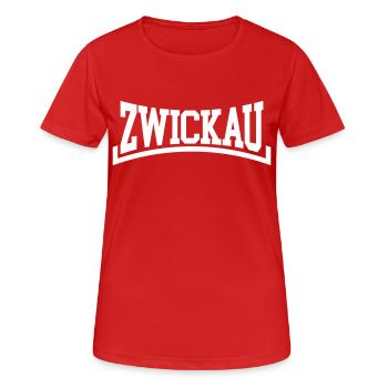 Zwickau - Women's Breathable T-Shirt - red - Front - AI Model Female 172 dark (172cm)