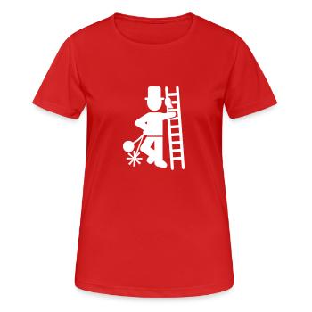 Schornsteinfeger - Frauen T-Shirt atmungsaktiv - Rot - Vorne - AI Model Female 172 dark (172cm)