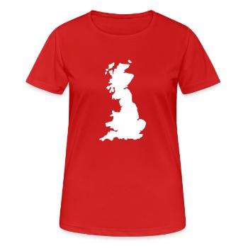 england england Länder1 - Frauen T-Shirt atmungsaktiv - Rot - Vorne - AI Model Female 172 dark (172cm)