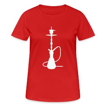 Narguilé - T-shirt respirant Femme - rouge - Devant - AI Model Female 172 dark (172cm)