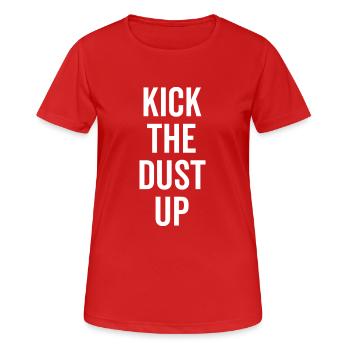 Kick the Dust Up - Women's Breathable T-Shirt - red - Front - AI Model Female 172 dark (172cm)
