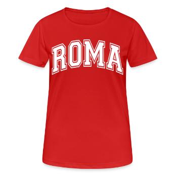 Rome - Women's Breathable T-Shirt - red - Front - AI Model Female 172 dark (172cm)