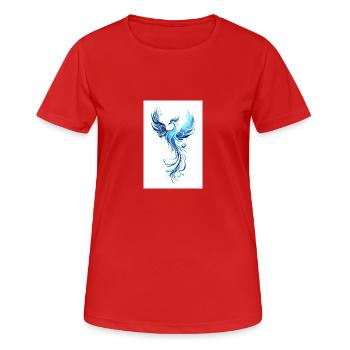 Phoenix of Renewal - Women's Breathable T-Shirt - red - Front - AI Model Female 172 dark (172cm)