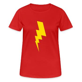 Flash - Women's Breathable T-Shirt - red - Front - AI Model Female 172 dark (172cm)