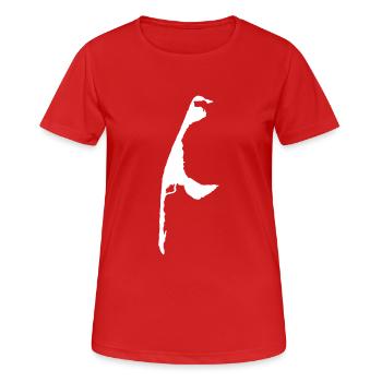 Sylt - Frauen T-Shirt atmungsaktiv - Rot - Vorne - AI Model Female 172 dark (172cm)