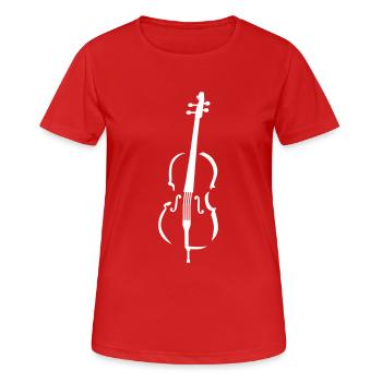 Cello - Frauen T-Shirt atmungsaktiv - Rot - Vorne - AI Model Female 172 dark (172cm)