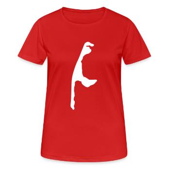 sylt w - T-shirt respirant Femme - rouge - Devant - AI Model Female 172 dark (172cm)
