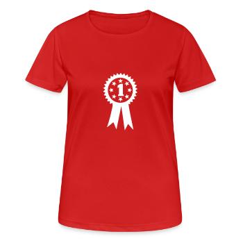 1. Januar oder 1 Medaille Champion - Frauen T-Shirt atmungsaktiv - Rot - Vorne - AI Model Female 172 dark (172cm)