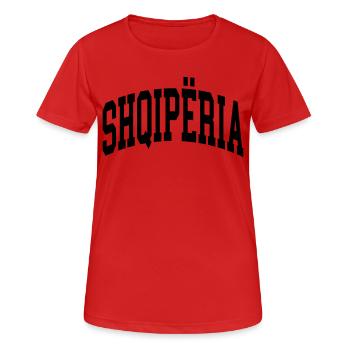 Albania - Women's Breathable T-Shirt - red - Front - AI Model Female 172 dark (172cm)